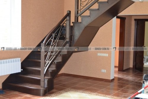 Отделка бетонных лестниц