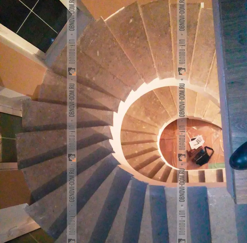 Винтовая лестница бетон